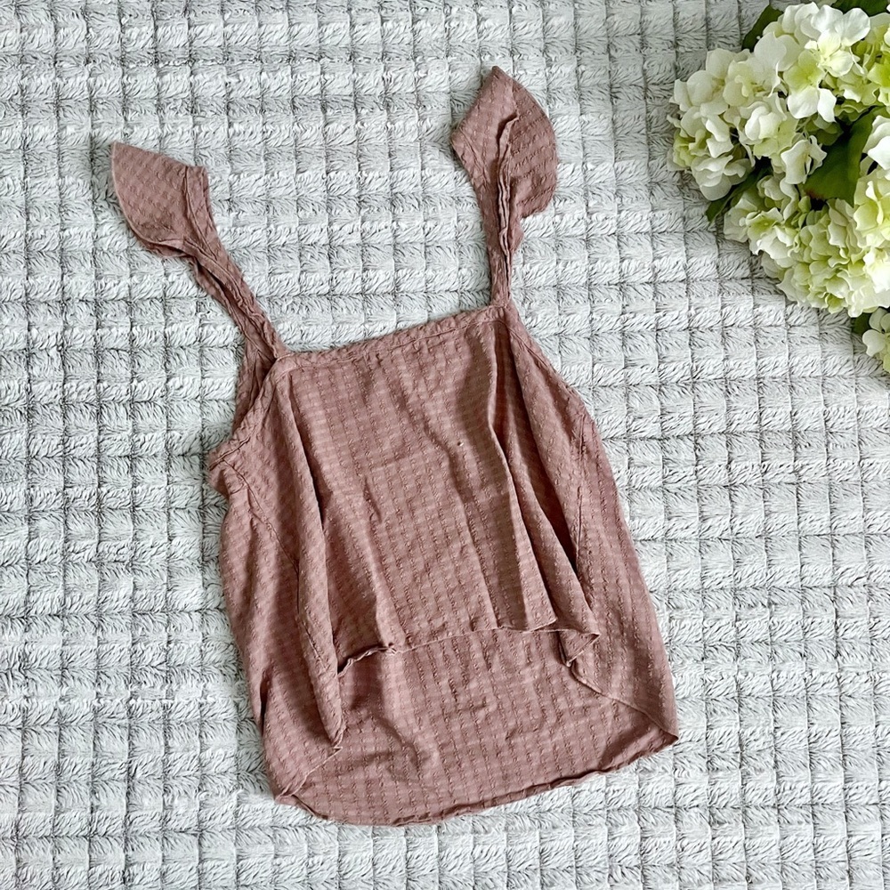 Anthropologie Ruffle Sleeve Tank - Picture 3 of 5